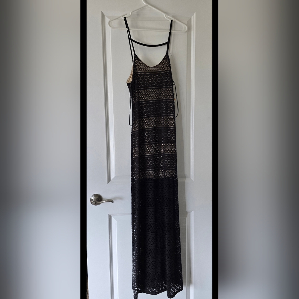 Black Lace Maxi Dress